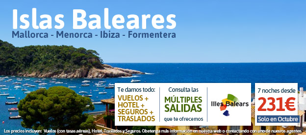 Oferta Islas Baleares, Ofertas Mallorca