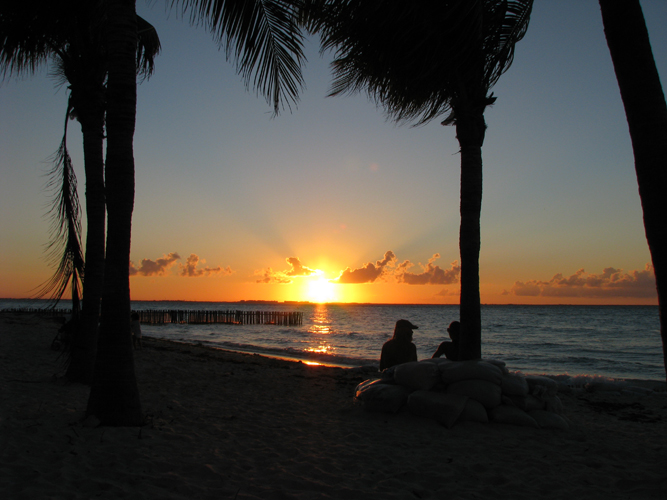 Atardecer en isla Mujeres Mexico